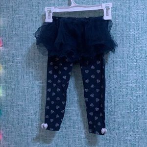 Navy blue patterned leggings